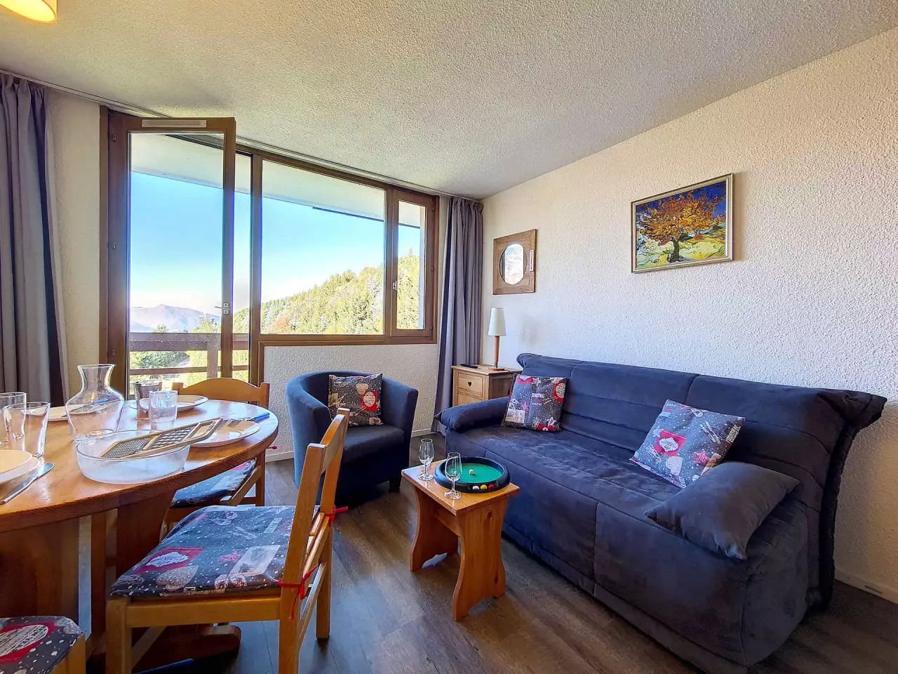 Comfortable studio  Direct access to the slopes  West balcony