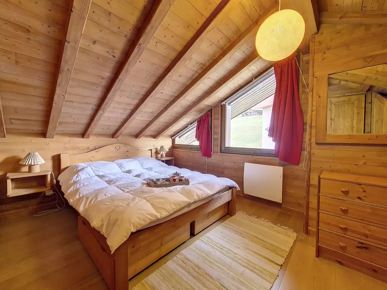 Appartement spacieux et confortable  Au pied des pistes  Balcon  Sauna  Chemine 